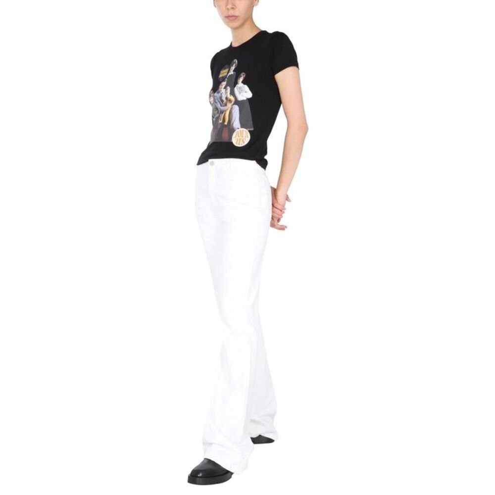 RAF SIMONS Graphic Print T-Shirt Women BLACK T-Shirts & Tops